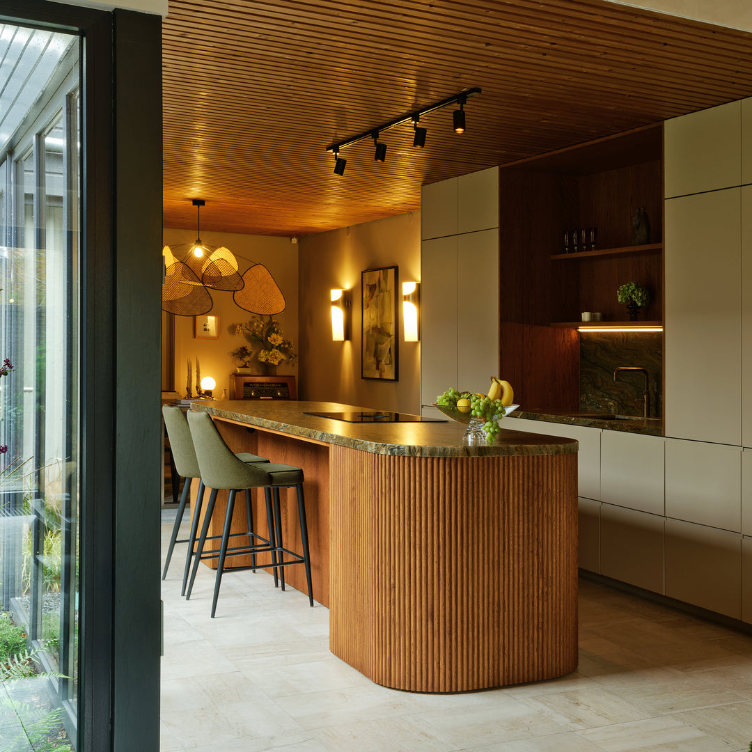 Houtmerk Ratio® - Ronde stolwand Curve Eiland - Geprofileerde houten wang Houtmerk