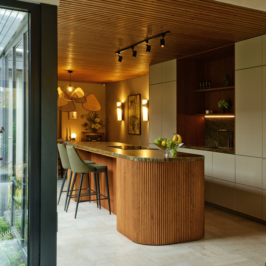 Houtmerk Ratio® - Ronde stolwand Curve Eiland - Geprofileerde houten wang Houtmerk