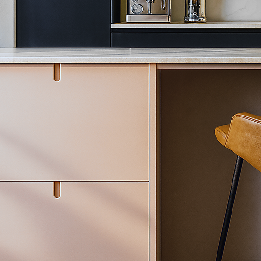 Ratio - Keukenfront MOSS - Farrow&Ball Mengkleuren Keukenfronten Houtmerk
