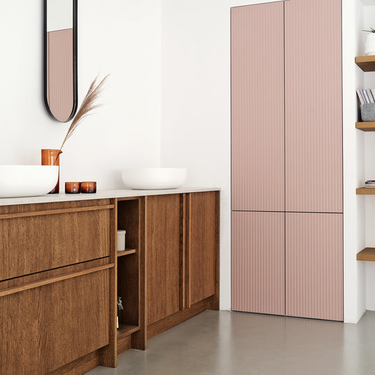 Houtmerk - Kast Argo 10 - Hoge kast met diepe ladekast Kastcombinatie Houtmerk   