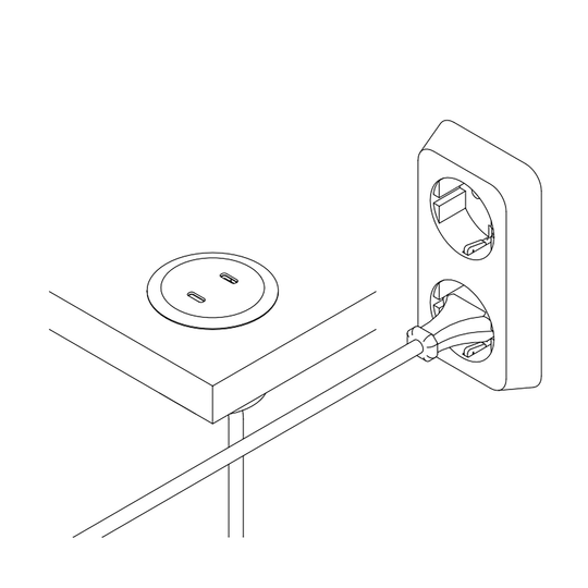 Houtmerk - Accessoire - PIX USB-C Stroompunt opladen Bewerkingen Houtmerk   