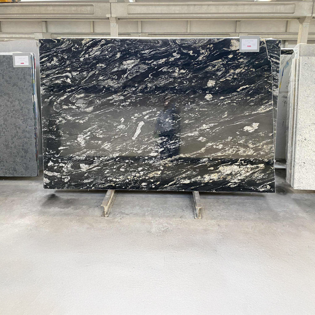 Houtmerk - Black Cosmic keukenblad - Maatwerk werkblad natuursteen Keramiek Houtmerk