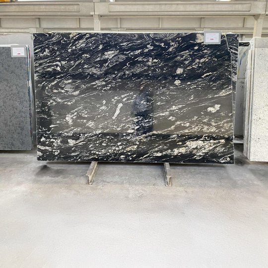 Houtmerk - Black Cosmic keukenblad - Maatwerk werkblad natuursteen Keramiek Houtmerk