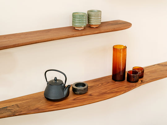 Houtmerk - Losse panelen massief noten resthout 30-40mm - SALE Werkbladen houtmerk