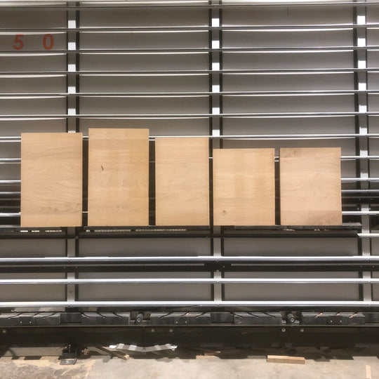 Houtmerk - Losse panelen massief eiken resthout 80x100cm - SALE Werkbladen houtmerk
