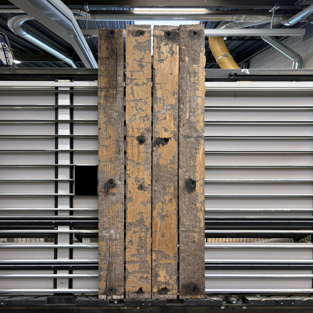 Houtmerk - Massief houten wagondelen 265x94cm - Oud Eiken Rustiek - SALE Werkbladen Houtmerk   