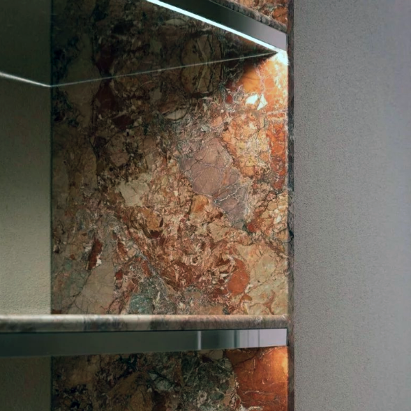 Houtmerk - Breccia Pernice keukenblad - Maatwerk werkblad natuursteen Keramiek Houtmerk