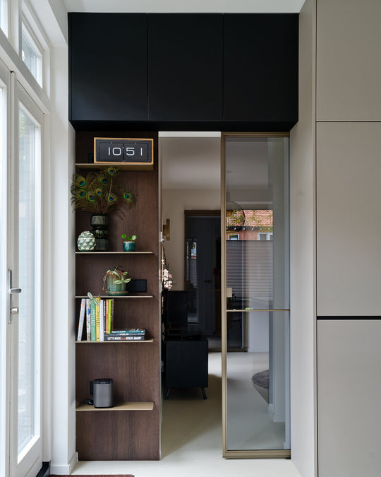 Houtmerk - Kast Fumo 07 - Hoge kastenwand voor haard Kastcombinatie Houtmerk