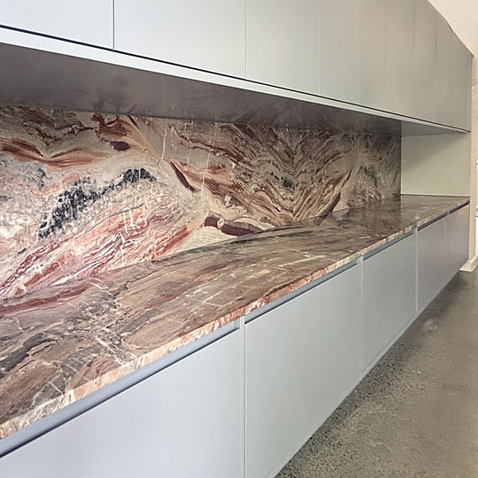Houtmerk - Orobico Rosso keukenblad keukenblad - Maatwerk werkblad natuursteen Keramiek Houtmerk