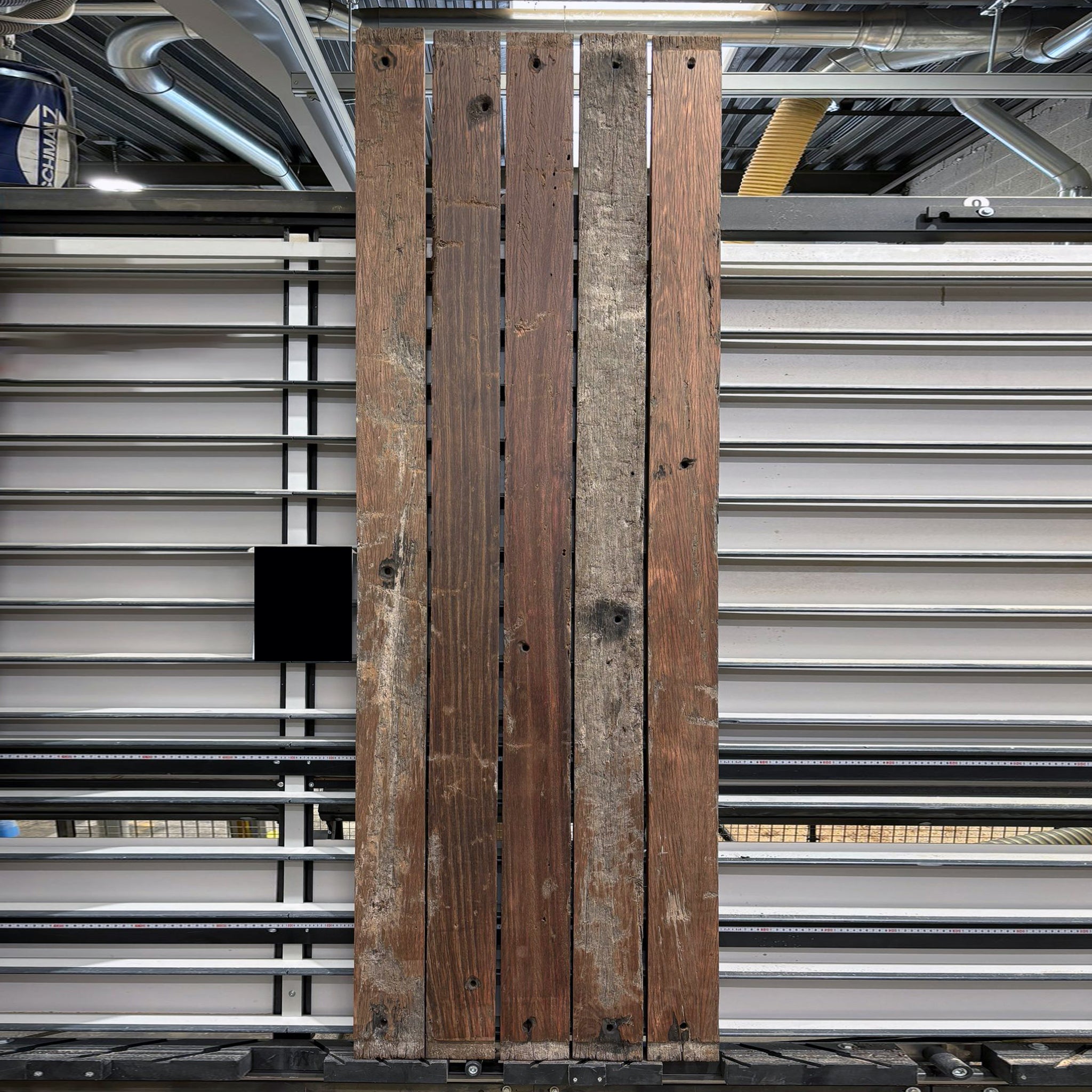 Houtmerk - Massief houten wagondelen 270x85cm - Oud Meranti Rustiek - SALE Werkbladen Houtmerk   