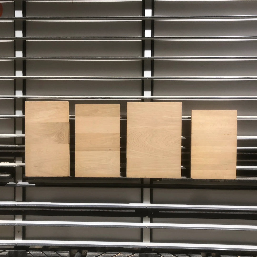 Houtmerk - Losse panelen massief eiken resthout 80x100cm - SALE Werkbladen houtmerk