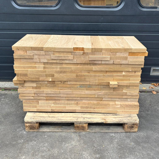 Houtmerk - Losse panelen massief eiken resthout 50x120cm - SALE Werkbladen houtmerk
