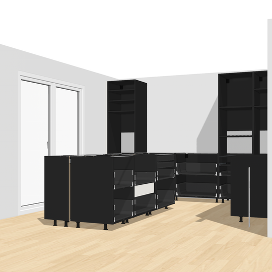 Ratio - Compositie 15 voor Kitchenplanner Kastcombinatie Houtmerk