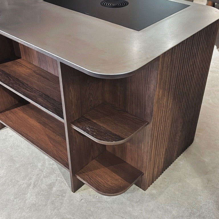 Houtmerk Ratio® - Vakkenkast Level - Lage eindkast massief hout Kasten Houtmerk