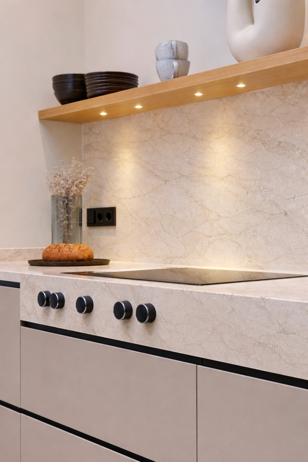 Houtmerk - ArteStone Amber keukenblad - Maatwerk werkblad composiet Composiet Houtmerk