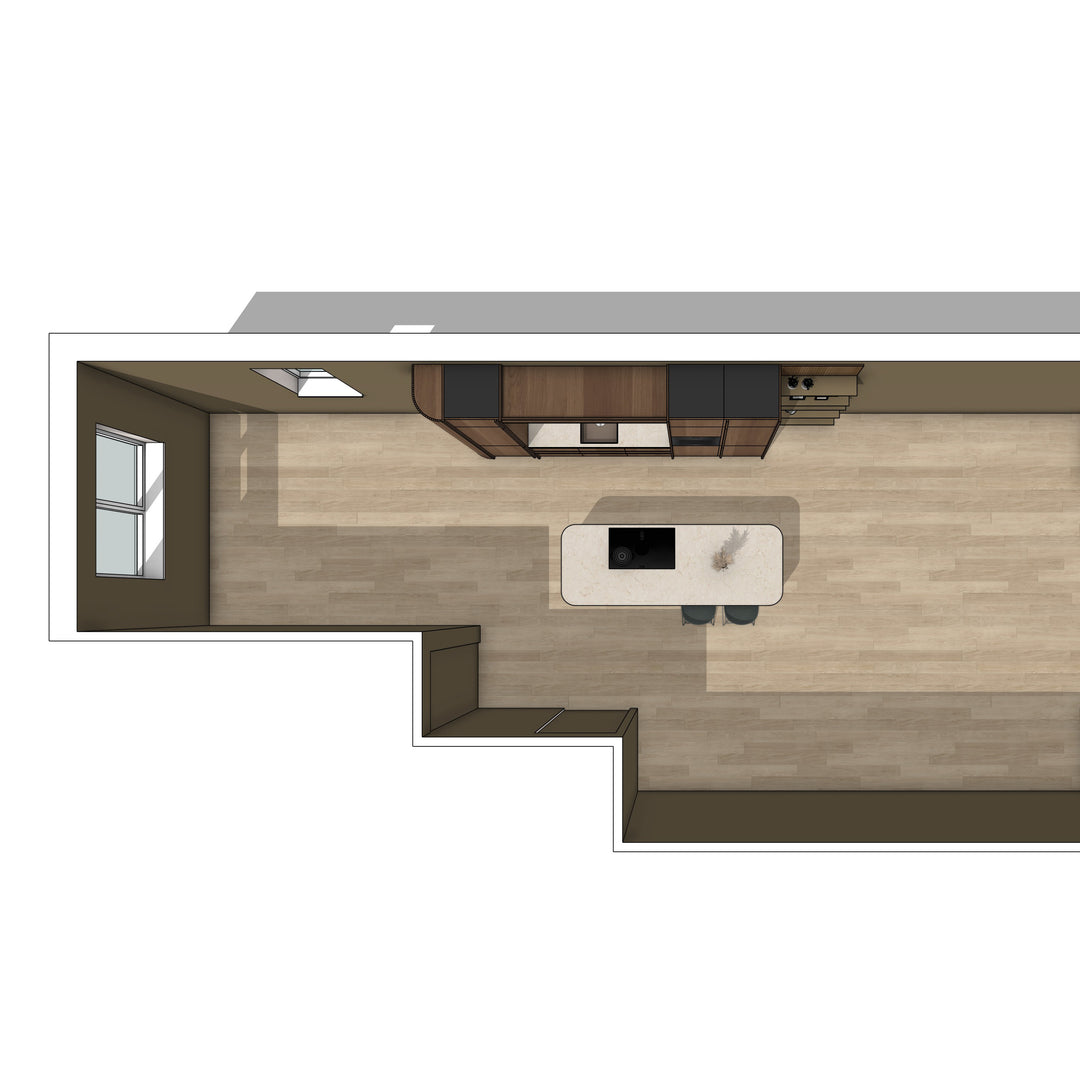 Ratio - Compositie 12 voor Kitchenplanner Kastcombinatie Houtmerk