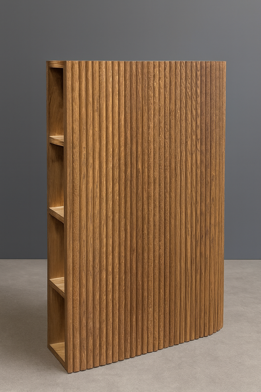 Houtmerk Ratio® - Ronde stolwand Curve - Houten wang hoek - SALE Houtmerk