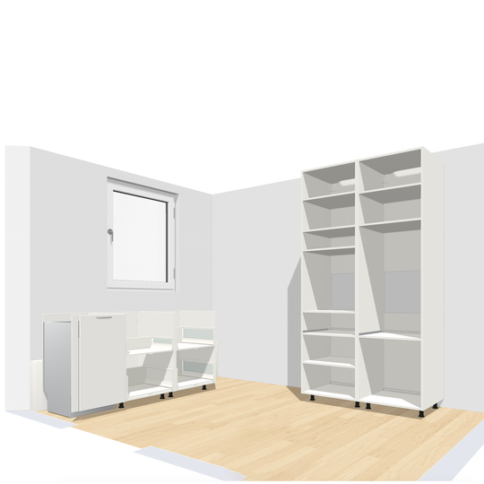 Ratio - Compositie 13 voor Kitchenplanner Kastcombinatie Houtmerk