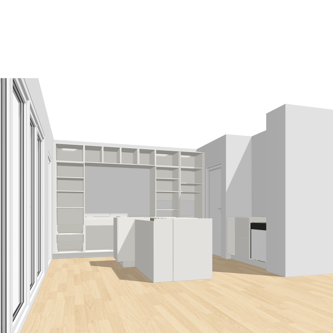 Ratio - Compositie 14 voor Kitchenplanner Kastcombinatie Houtmerk