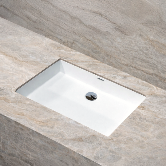 Houtmerk – Onderbouw wasbak Subliem - Solid Surface rechthoek - SALE