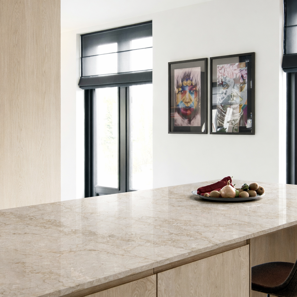 Houtmerk - ArteStone Amber keukenblad - Maatwerk werkblad composiet Composiet Houtmerk