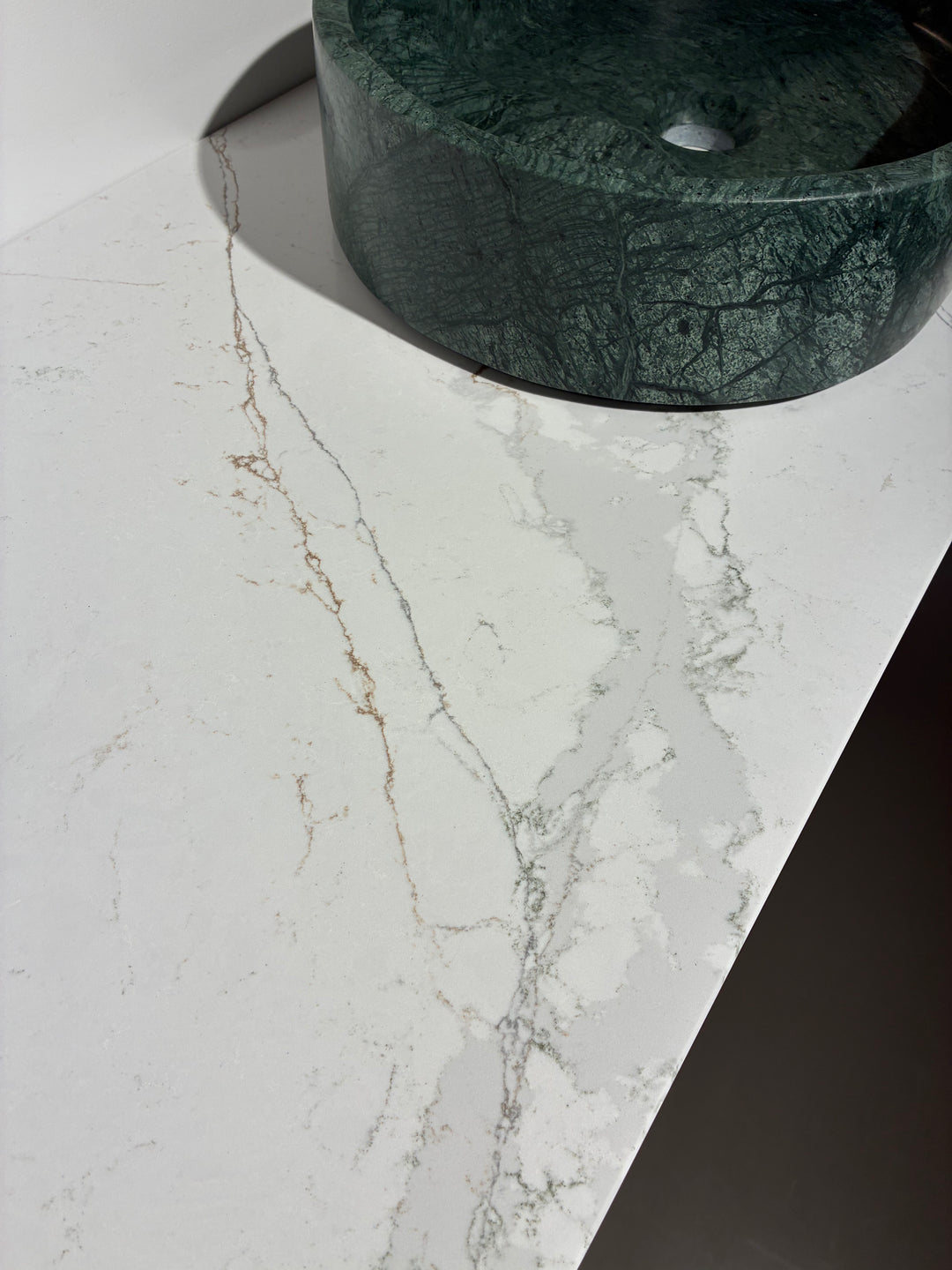 GERESERVEERD Houtmerk - Houten Badmeubel Fresco met wastafelblad voor waskom - SALE Badmeubels Houtmerk