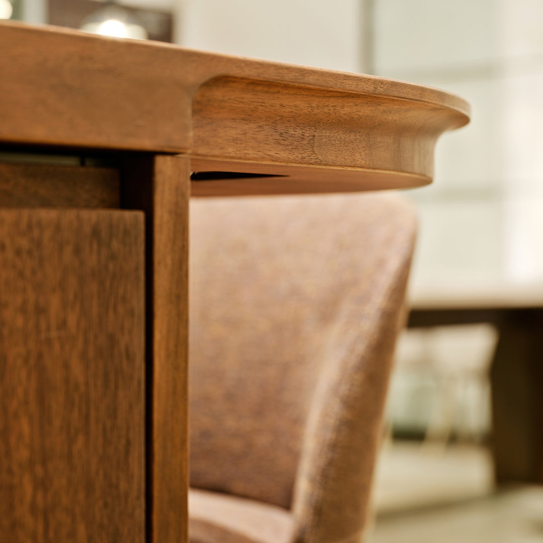 Houtmerk - Barblad Anno Noten - Rechthoek met afgeronde hoeken Tafels Houtmerk