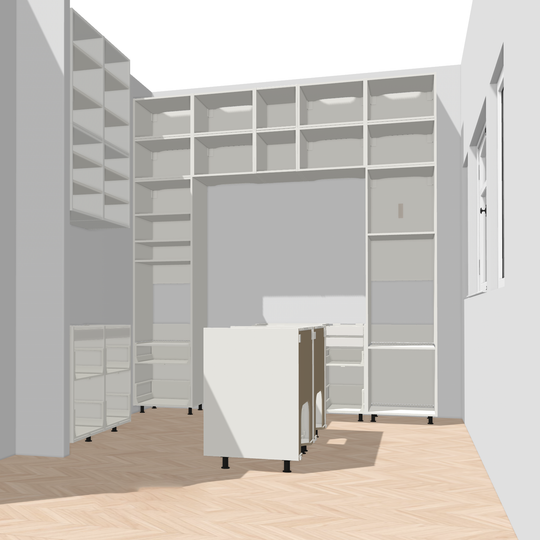 Ratio - Compositie 16 voor Kitchenplanner Kastcombinatie Houtmerk