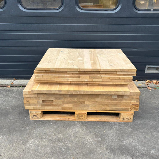 Houtmerk -  Losse panelen massief eiken resthout 80x100cm - SALE