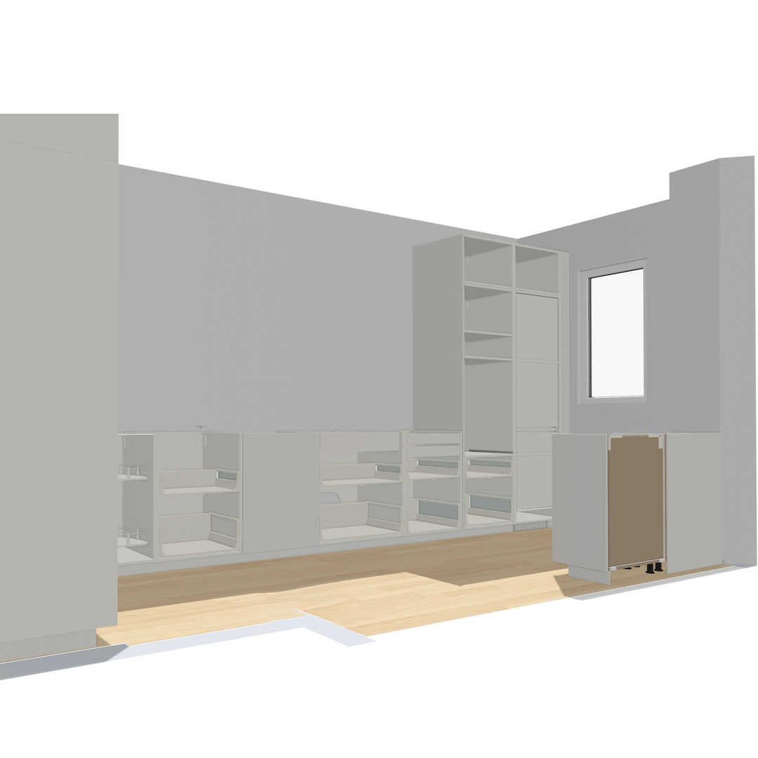 Ratio - Compositie 11 voor Kitchenplanner Kastcombinatie Houtmerk