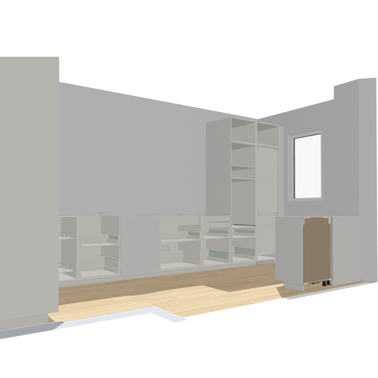 Ratio - Compositie 11 voor Kitchenplanner Kastcombinatie Houtmerk