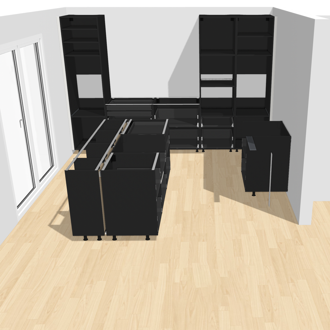 Ratio - Compositie 15 voor Kitchenplanner Kastcombinatie Houtmerk