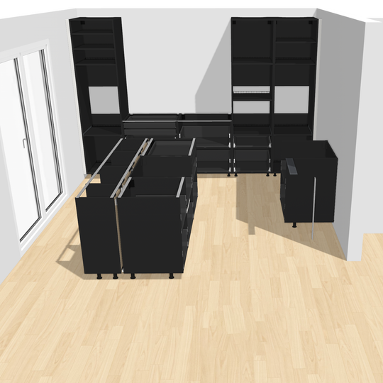 Ratio - Compositie 15 voor Kitchenplanner Kastcombinatie Houtmerk