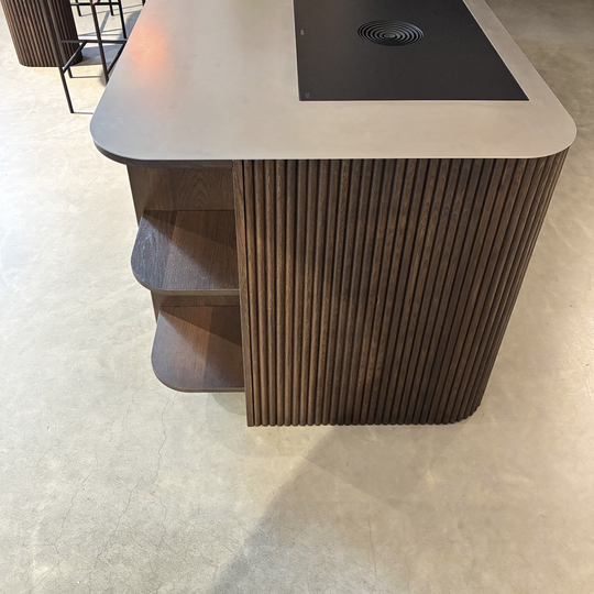 Houtmerk Ratio® - Vakkenkast Level - Lage eindkast massief hout Kasten Houtmerk