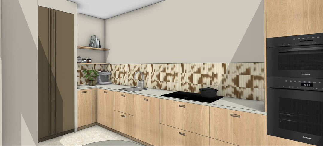 Ratio - Compositie 11 voor Kitchenplanner Kastcombinatie Houtmerk
