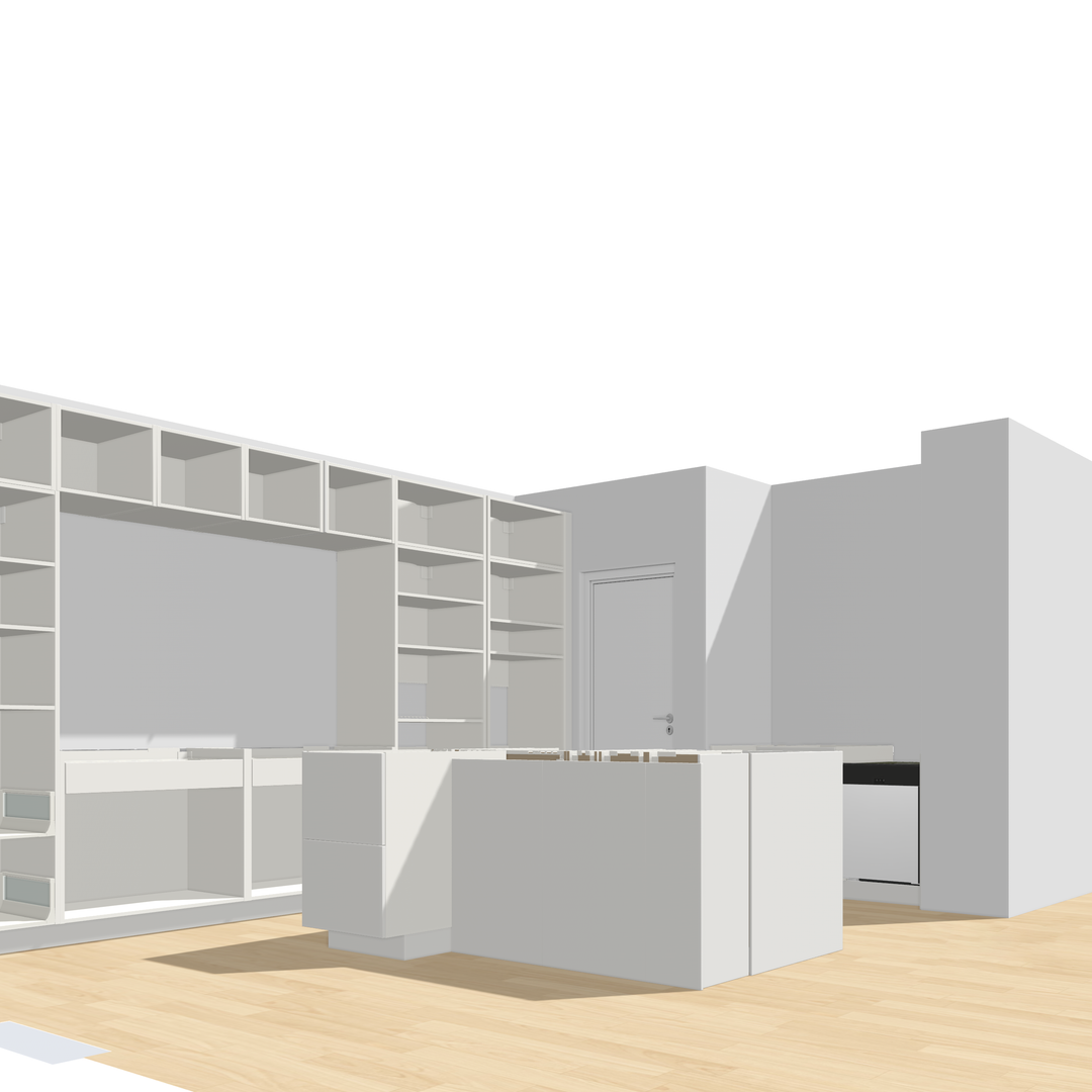 Ratio - Compositie 14 voor Kitchenplanner Kastcombinatie Houtmerk