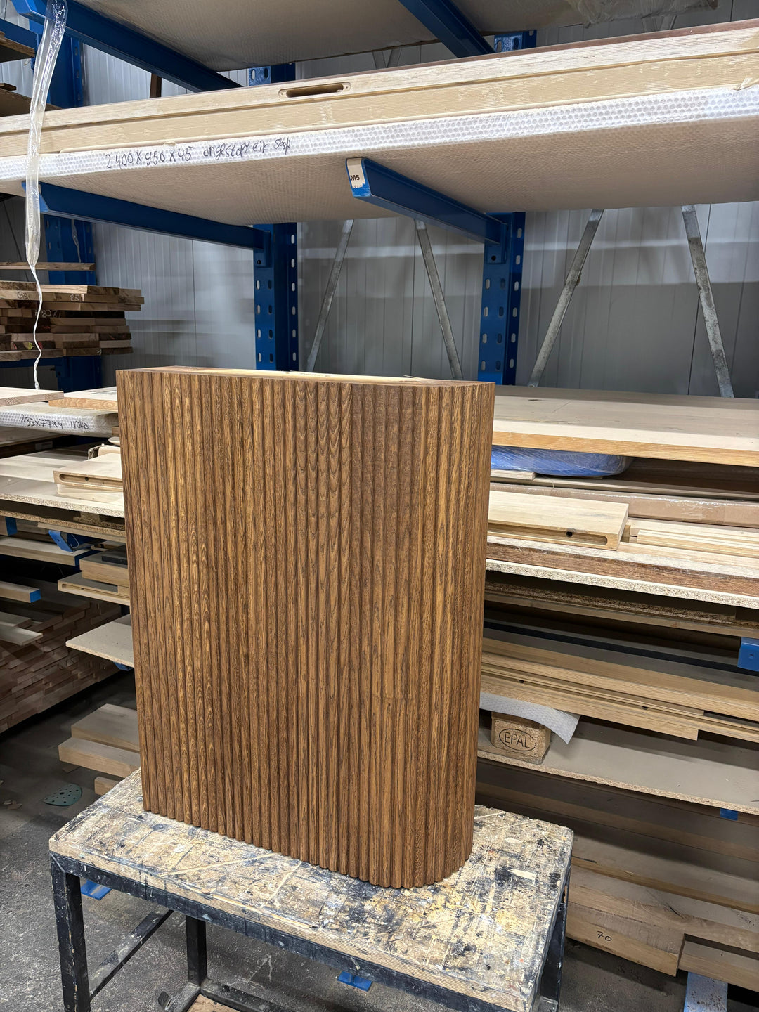 Houtmerk Ratio® - Ronde stolwand Curve - Houten wang hoek - SALE Houtmerk