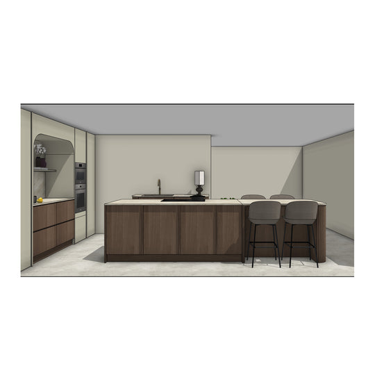 Ratio - Compositie 15 voor Kitchenplanner Kastcombinatie Houtmerk