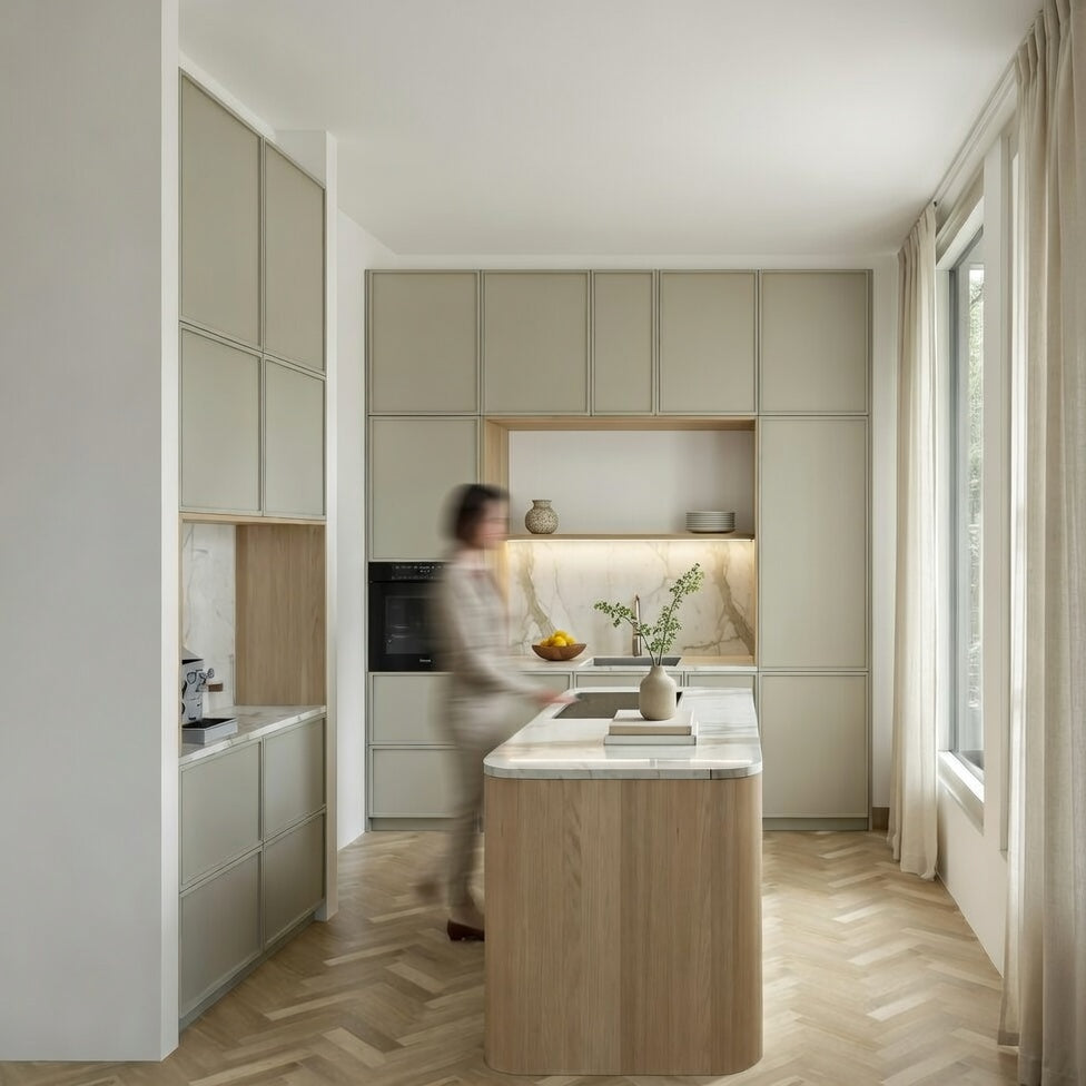 Ratio - Compositie 16 voor Kitchenplanner Kastcombinatie Houtmerk