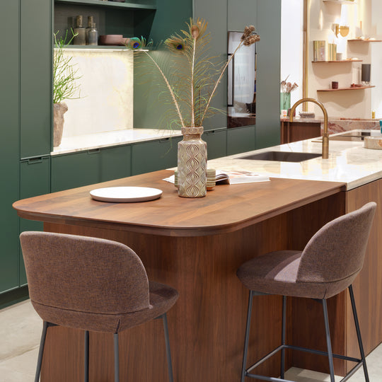 Houtmerk - Barblad Anno Noten - Rechthoek met afgeronde hoeken Tafels Houtmerk