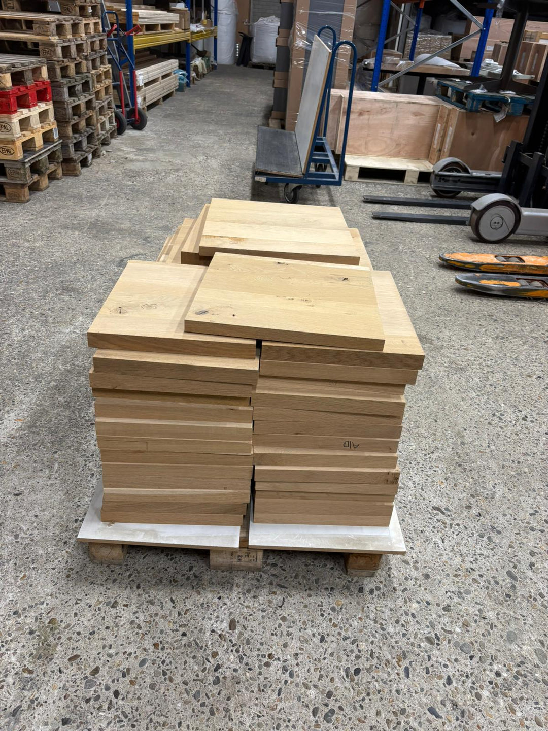 Houtmerk - Losse panelen massief eiken resthout 50x35cm - SALE Werkbladen houtmerk