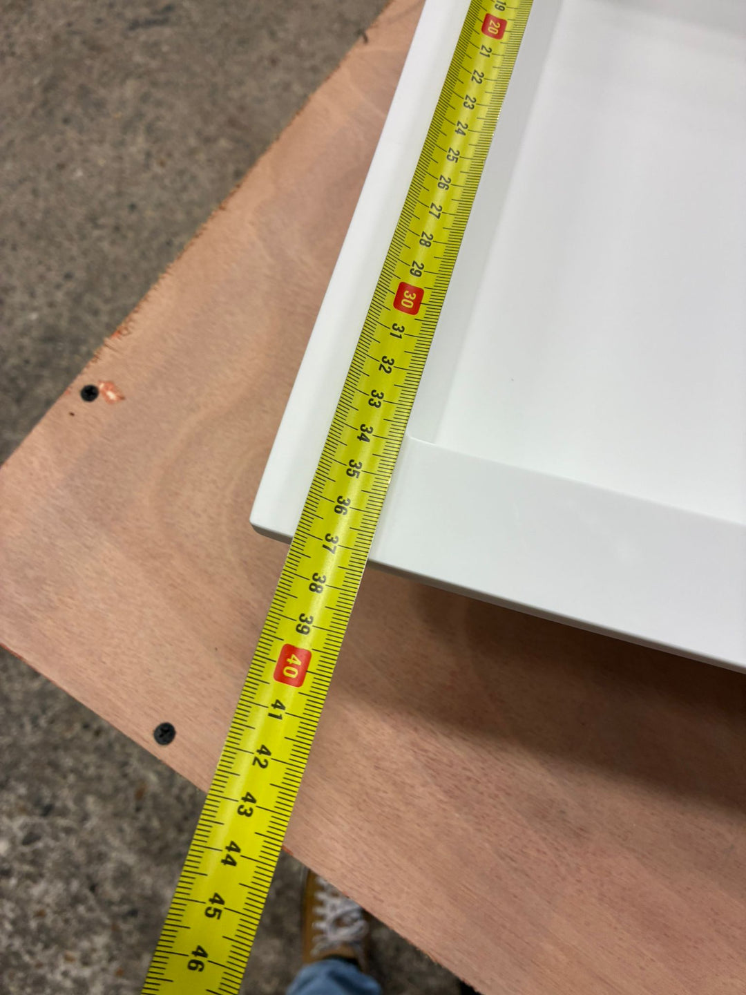 Houtmerk – Onderbouw wasbak Subliem - Solid Surface rechthoek - SALE