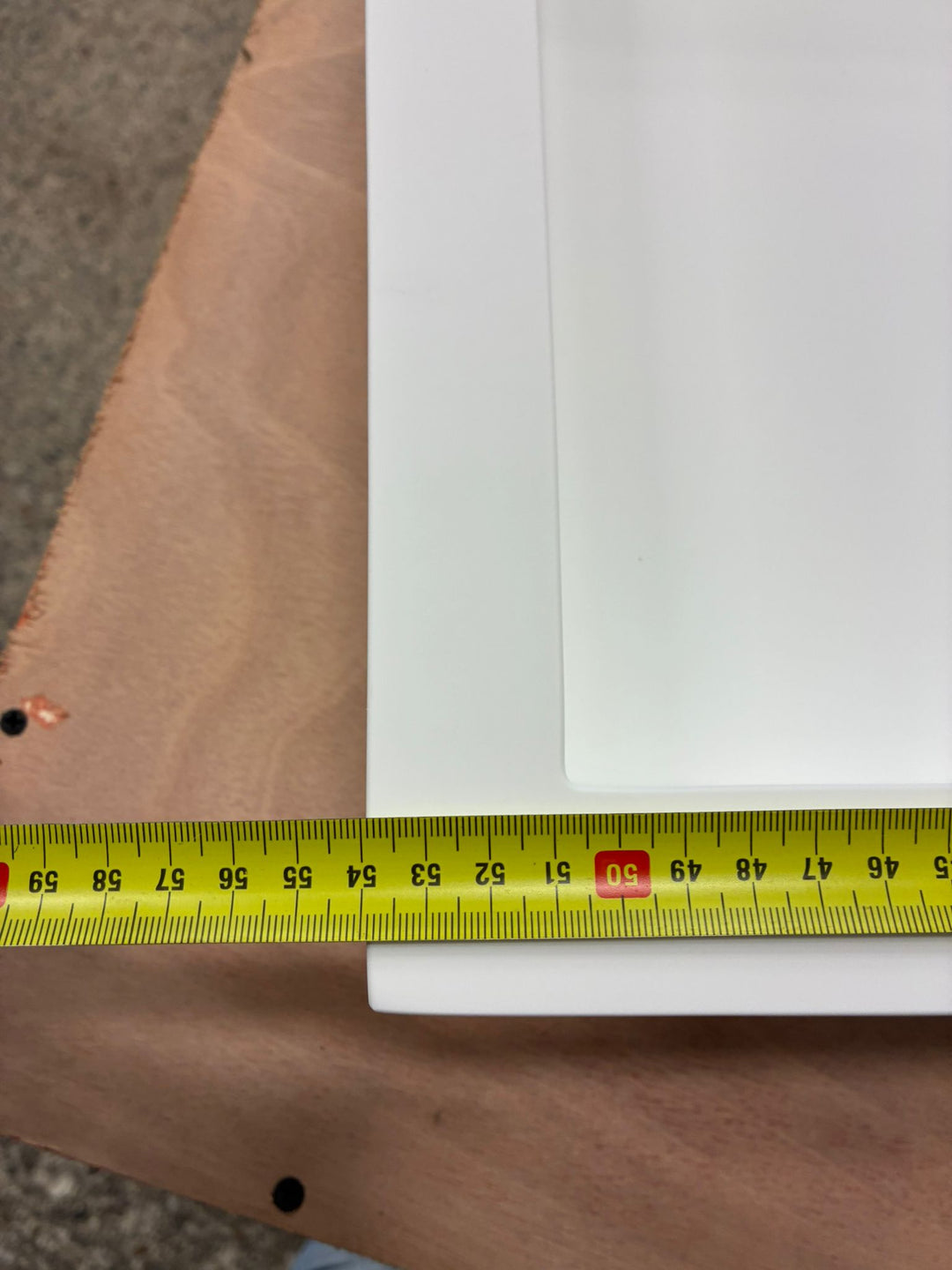 Houtmerk – Onderbouw wasbak Subliem - Solid Surface rechthoek - SALE