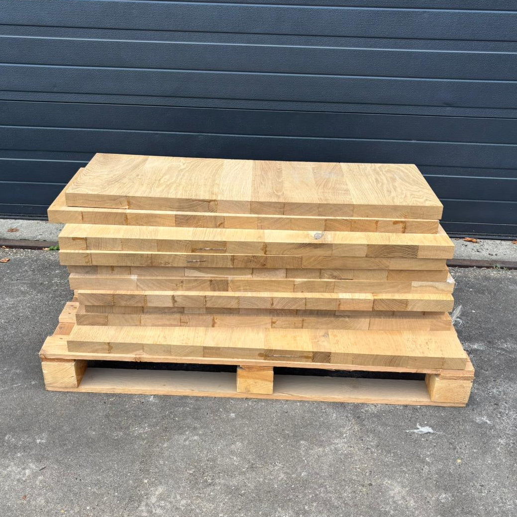 Houtmerk - Losse panelen massief eiken resthout - SALE Werkbladen houtmerk