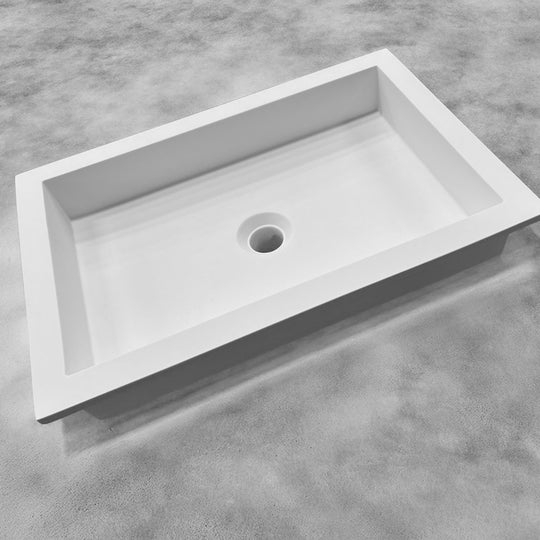 Houtmerk – Onderbouw wasbak Subliem - Solid Surface rechthoek - SALE