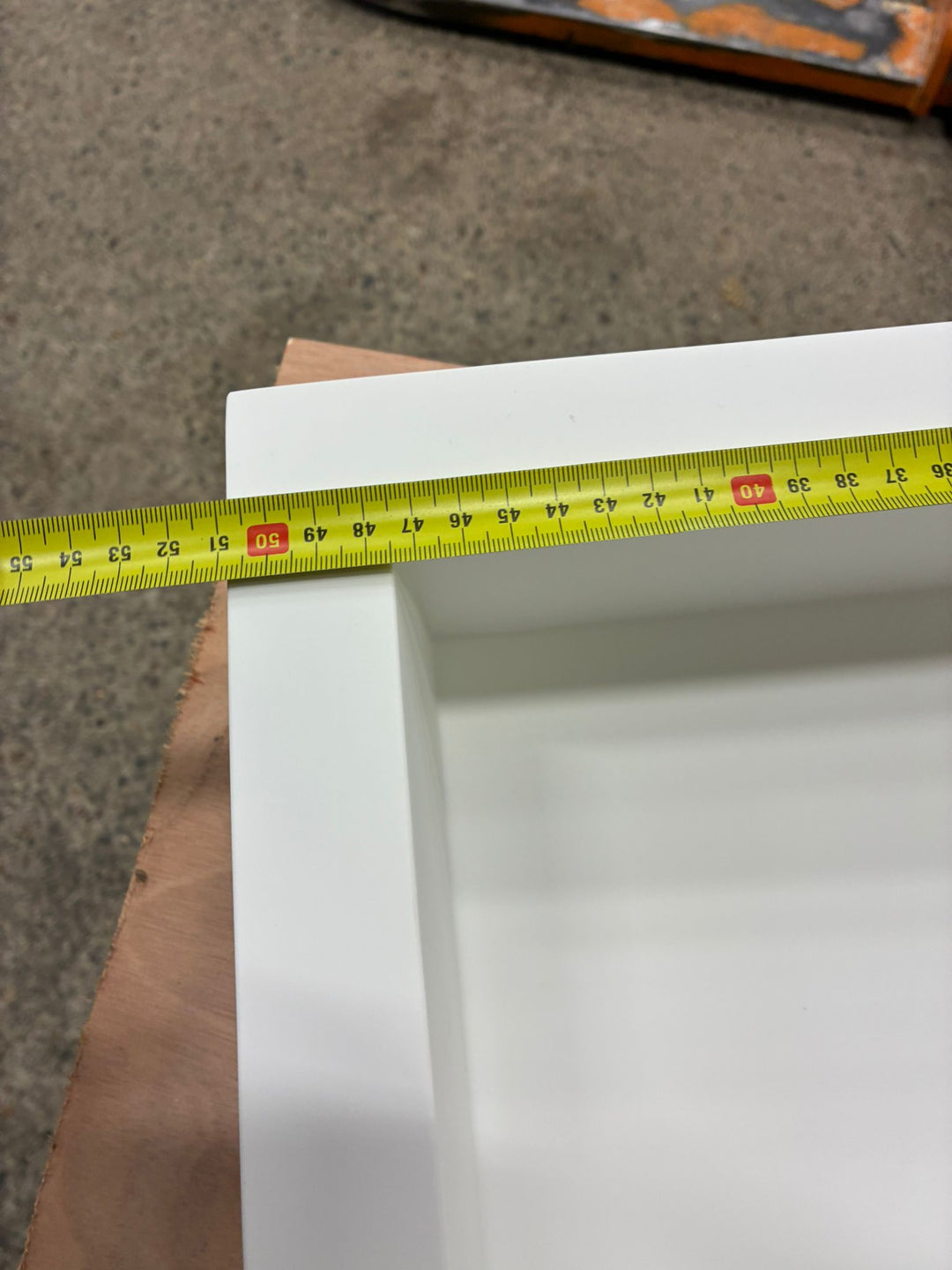 Houtmerk – Onderbouw wasbak Subliem - Solid Surface rechthoek - SALE