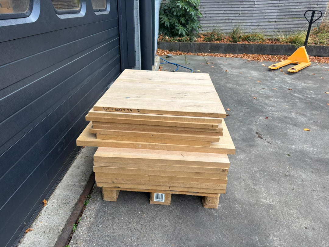 Houtmerk -  Losse panelen massief eiken resthout 80x100cm - SALE