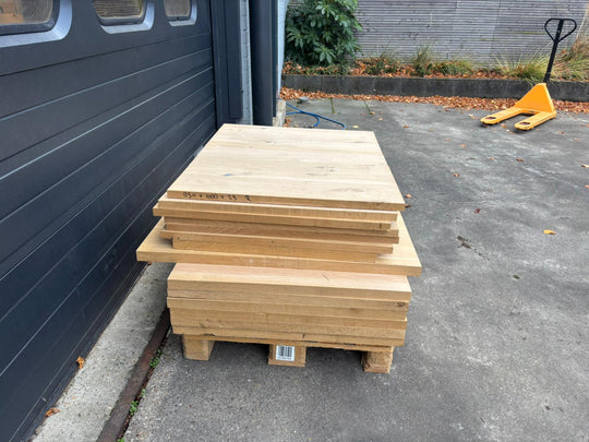 Houtmerk -  Losse panelen massief eiken resthout 80x100cm - SALE