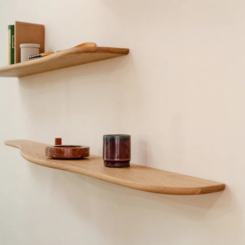 Houtmerk - Cascade C - Houten wandplank blinde bevestiging 160cm - SALE Houtmerk