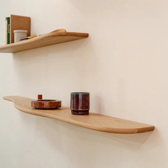 Houtmerk - Cascade C - Houten wandplank blinde bevestiging 125cm - SALE